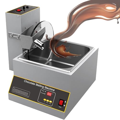 BEESOM Calentador Fundir Chocolate,Mezcladora Eléctrica Comercial,con Rueda Mezcladora,Temperaturbereich: 0–95°c,para Hacer Dulces,Derretir Y Calentar Chocolate 12kg