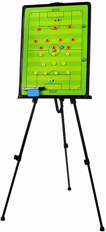 Magnetic Football Soccer Tactics Board – Large Tactical Coaching Clipboard with Holder & Aluminum Frame, Perfect for Strategy Planning, Training, and Game Exercises