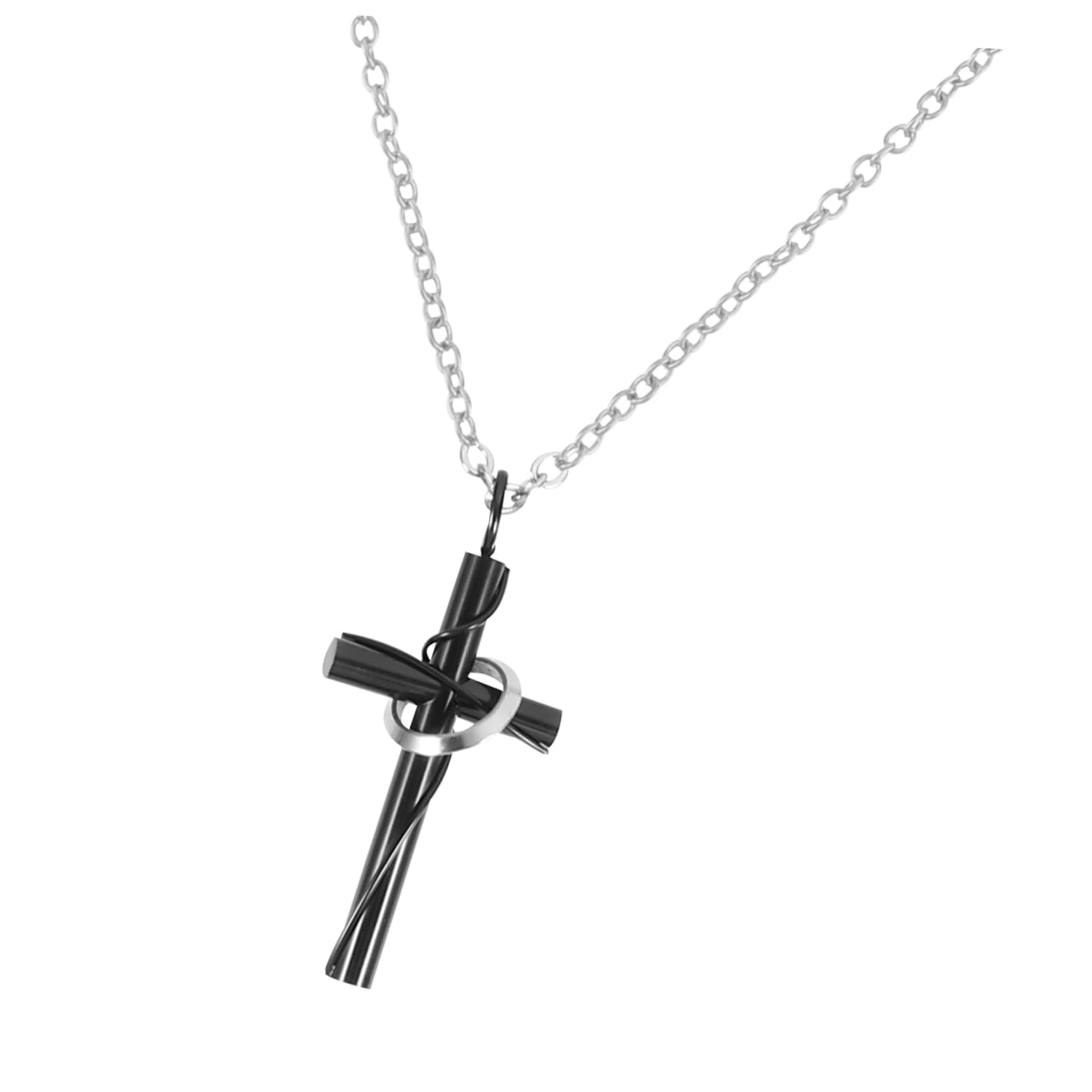 Collier module diodes en acier titane doré, le cadeau d'anniversaire idéal - 8