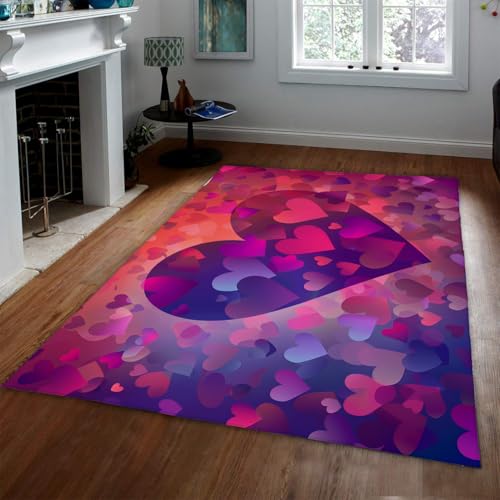Tapis antidérapant violet 180x240cm lavable pour un entretien facile