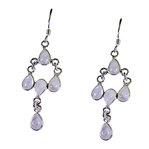 Boucles d'oreilles pierre de lune en poire pour sublimer votre éclat