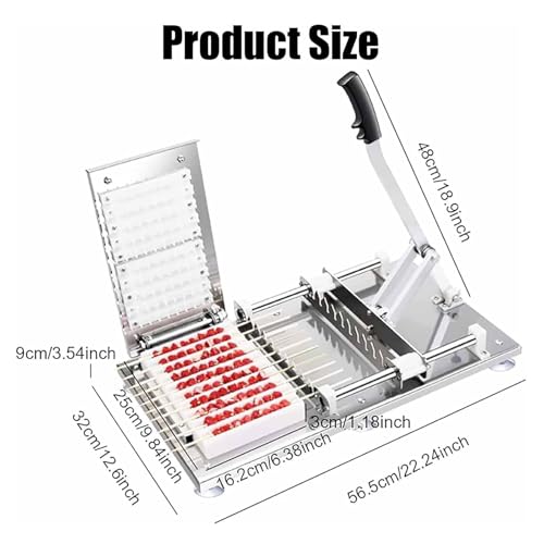 Macchina per la produzione di spiedini in bambù, design portatile ad alta efficienza, per picnic all'aperto e barbecue, ergonomica per un facile utilizzo, produce 10 corde al minuto
