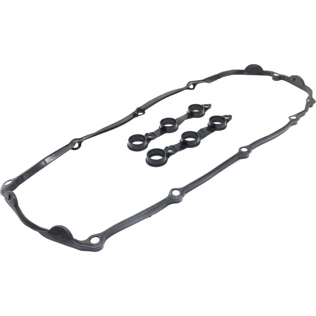 for BMW Z4 Valve Cover Gasket 2003 | w/Spark Plug Tube Seals | 6 Cyl | 2.5L / 2.8L / 3.0L Engine | Rubber Material
