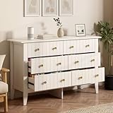 LNRLZYLS Cómoda blanca con 6 cajones, salón y pasillo