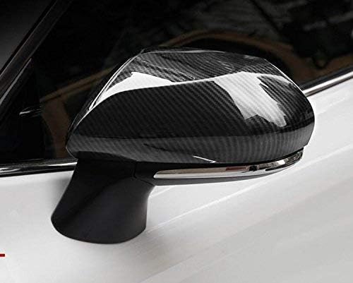 Miniatura 4 de Espejo lateral estilo fibra de carbono + 4 cubiertas de manija de puerta compatibles con Camry 2018-2022