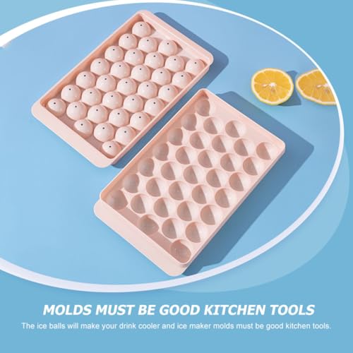 BESPORTBLE Set de 4 moldes para bolas de hielo con tapa miniatura 3