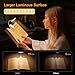 Gritin 19 LED Rechargeable Book Light for Reading in Bed with Memory Function- Eye Caring 3 Color Temperatures,Stepless Dimming Brightness,80 Hrs Runtime Clip on Light for Book Lovers-White