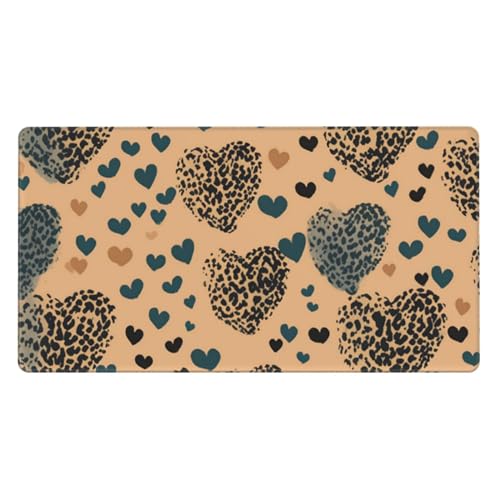Tapis de souris pour ordinateur portable léopard, idéal pour le bureau à la maison
