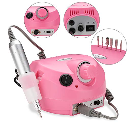 Riossad Nagelfräser, Profi Elektrische Nagelfeile Maniküre Pediküre Fräser Nageldesign Nagelkunst Kit 30000 U/min für… – Bild 4