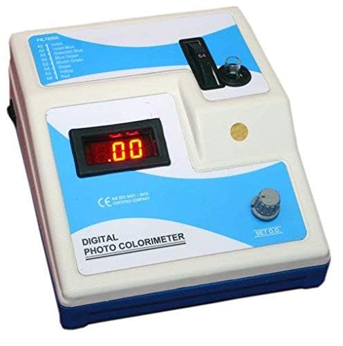 Labcare Digital Photo Colorimeter, 8 Filters, 680 Nanometer, Filter Disk with Free Glass Cuvettes, Stand And Colorimeter Dust Cover-image-32