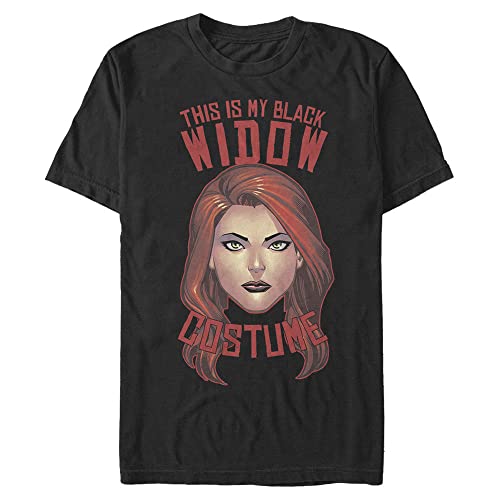 T-shirt Marvel Black Widow 3XL coupe Big and Tall confortable en coton noir