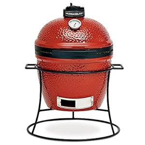 Kamado Joe Jr. 13.5 inch Blaze Red Charcoal Grill + Cover Bundle Kamado Joe Jr 135 inch Blaze Red Charcoal Grill Cover Bundle