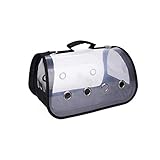 YITON Vogel Rucksack New Black Transportation Vogelkäfig Haustier Rucksack PVC Transparent Ornamental One Shoulder Bird Carrier 1St S