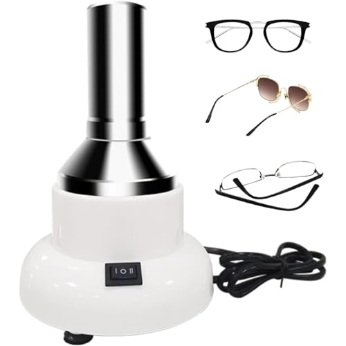 LIULIQ Calentador De Monturas De Gafas, Calentador De Monturas De Gafas Ópticas con Salida De Aire Superior, Ajuste De Temperatura En 2 Etapas, Calentamiento Uniforme Y Estable para Ópticas
