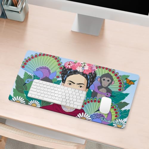 Tapis de souris pour jeux et bureau Frida Kahlo, idéal pour sublimer votre espace PC fixe - 4