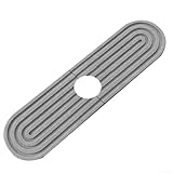 Schnell trocknendes Tablett für Waschbecken, Kieselgur Design für schnelle Feuchtigkeitsregulierung in Küche und Bad (grau)