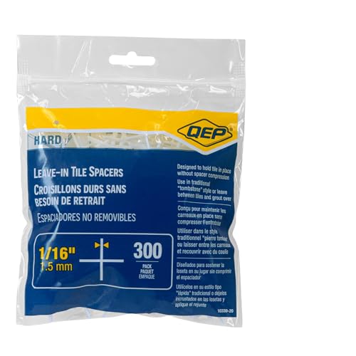 QEP 1/16" Hard Leave-In Tile Spacers (300 pack)