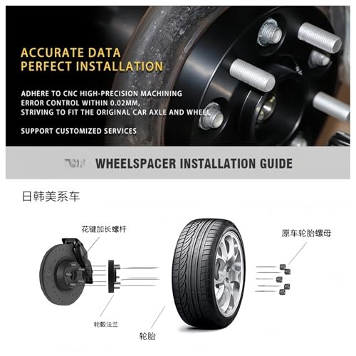 Entretoises de roue haut de gamme pour Range Rover et BMW - Finition précise 15mm 2PCS
