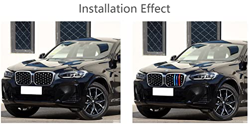 Image of Lanyun compatible with bmw X4 accessories grille color grill insert trims grill stripes 2022 2023 bmw G02 X4 xdrive 30i