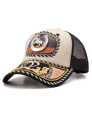 Image of TOPACC Western Trucker Hat for Men Women Cowboy Country Hat Snapback Cap