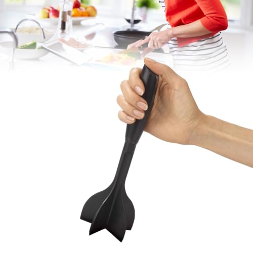 Triturador de carne con 5 cuchillas de Nylon, utensilio de cocina antideslizante y resistente al calor, corta y desmenuza alimentos con facilidad, apto para carne de res, pavo y papas