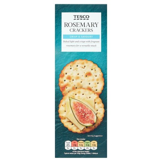 See full amazon price history chart for Tesco Rosemary Crackers Crisp & Savoury Baked Light And Crispy Versatile Snack, 185g (Imported) Tesco Rosemary Crackers Crisp & Savoury Baked Light And Crispy Versatile Snack, 185g (Imported) (B0CTTJWB5M) Amazon Price History, Amazon Price Tracker