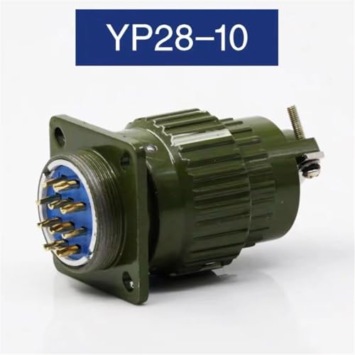 Conector aviación de 10 pines YP28 para panel industrial y cables de datos multipolo 2