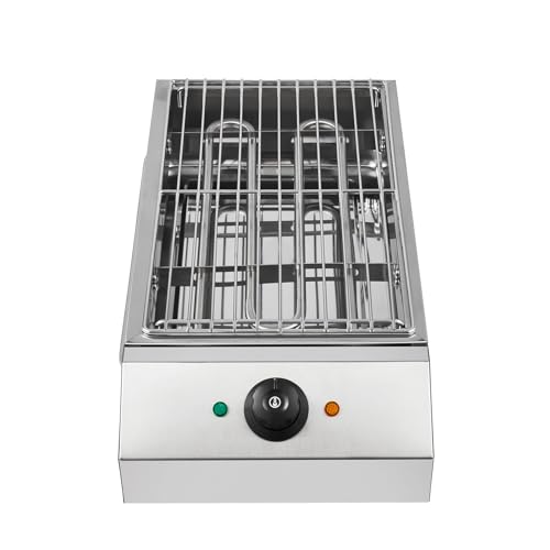 Countertop Electric BBQ Grill 1800W Smokeless Indoor Grill Stainless Steel Portable Smokeless Barbecue Oven Griddle