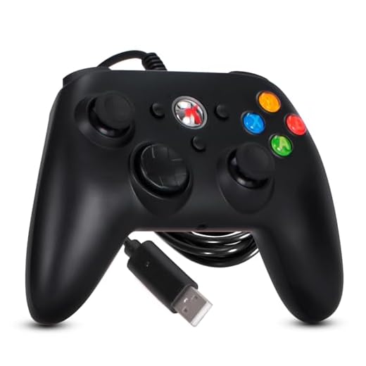 Controle Xbox 360 USB com Fio Joystick Video Game Analógico Vibratório Pc Computador Notebook Mac
