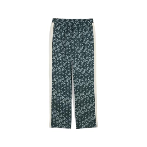 PUMA Mens T7 Graphic Relaxed Pants Casual - Green2