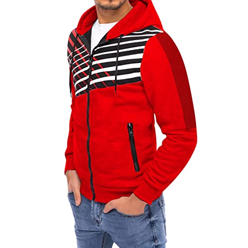 Veste rayée homme XL chaude pour affronter le froid avec style et confort