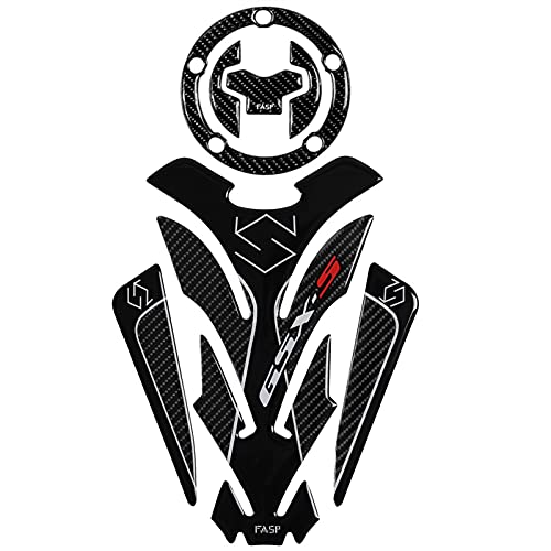 Tapis de réservoir en fibre de carbone 5D pour Suzuki GSX-S1000