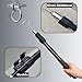 Bytcew Extendable Attic Pull Down Hook, Ladder Door Stairs Puller System Kit Rod Pole, Replacement for Ropes Cord String with Stainless Steel Ring Handle