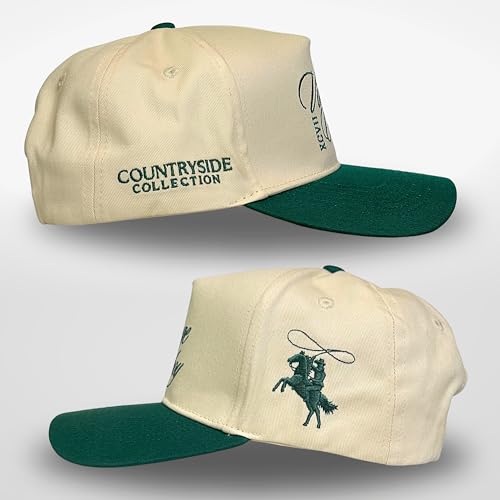 Vintage Western Trucker Hat | Men & Women | Country Cute Caps for Cowgirls Cowboys | Camo Denim Embroidered Cotton | Snapback