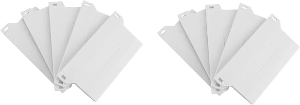 Garneck 10 Peças Acessórios Brancos Cortina Branca Persianas Brancas Pesos Inferiores Ripas De Plástico Ripas Inferiores Acessórios Para Persianas Cortinas Verticais Portáteis Placa