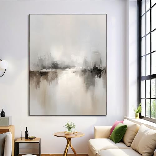 Póster de lienzo de lago abstracto para renovar paredes vacías y aburridas