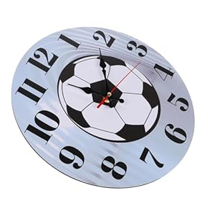 Yarnow Zegar Ścienny Piłkarski Cichy