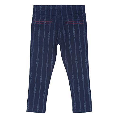 Image of Tales & Stories Infant's Cotton Dark Blue Solid Slim-Fit Jeans-I354010