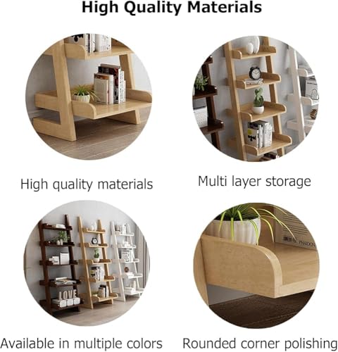 Estantería multifuncional de 5 niveles en madera para optimizar el almacenamiento 5