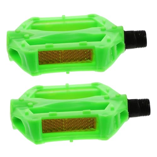 BESPORTBLE 2 Piezas Pedales De Bicicleta De Montaña para Reemplazo De Pedales De Triciclo. Pedales De Bicicleta De Repuesto Pedales para Bicicleta Pedal De Aluminio Green Planchar