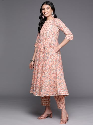 Image of Libas women's Pure Cotton Kurta Sets | daily wear suit