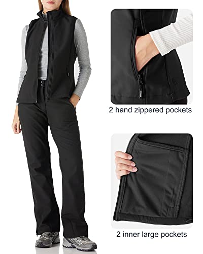 Outdoor Ventures Women's Lightweight Softshell Vest Windproof Fleece Lined Zip Up Sleeveless Jacket For Running Hiking Golf #TOP4