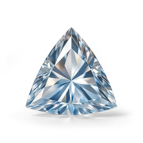 Moissanite trille 1 carat d'exception avec clarté VVS1 pour haute joaillerie