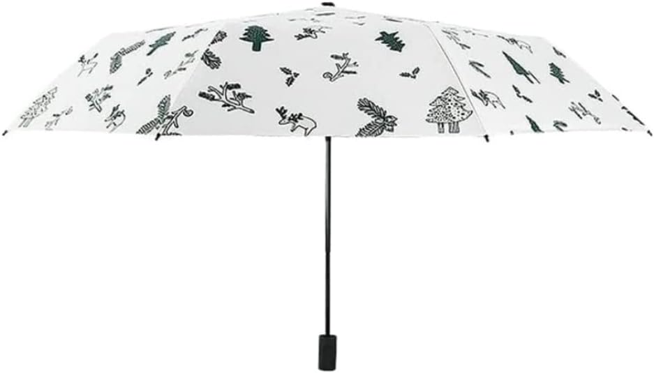 Portable Umbrella for Travel Women's Sunshade Folding Sun and Rain Sunscreen UV Protection Sun Umbrella Portable Travel Umbrella Umbrella Outdoor(Green)