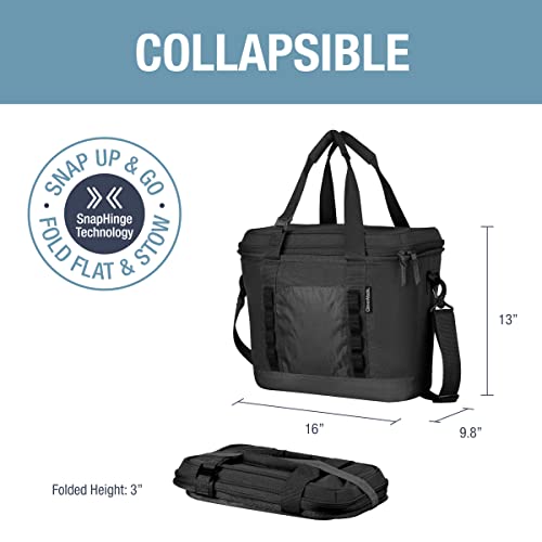 image for CleverMade Collapsible Insulated Cooler Bag – 30 Can Leakproof Soft 