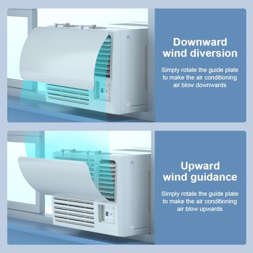 GINTBN Window Air Conditioners Deflector Universal, Room Air Conditioning Vent Deflector, Prevent Direct Blowing of Cold Air, Air Deflector for Window Ac Unit