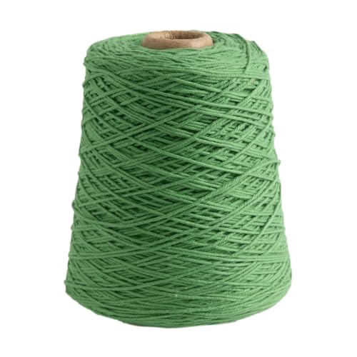 Image of Knit Picks Dishie Green Worsted Weight 100% Cotton Yarn for Dishcloths | 400g cone of soft solid colored knitting yarn in Jade color for crocheting, machine washable.