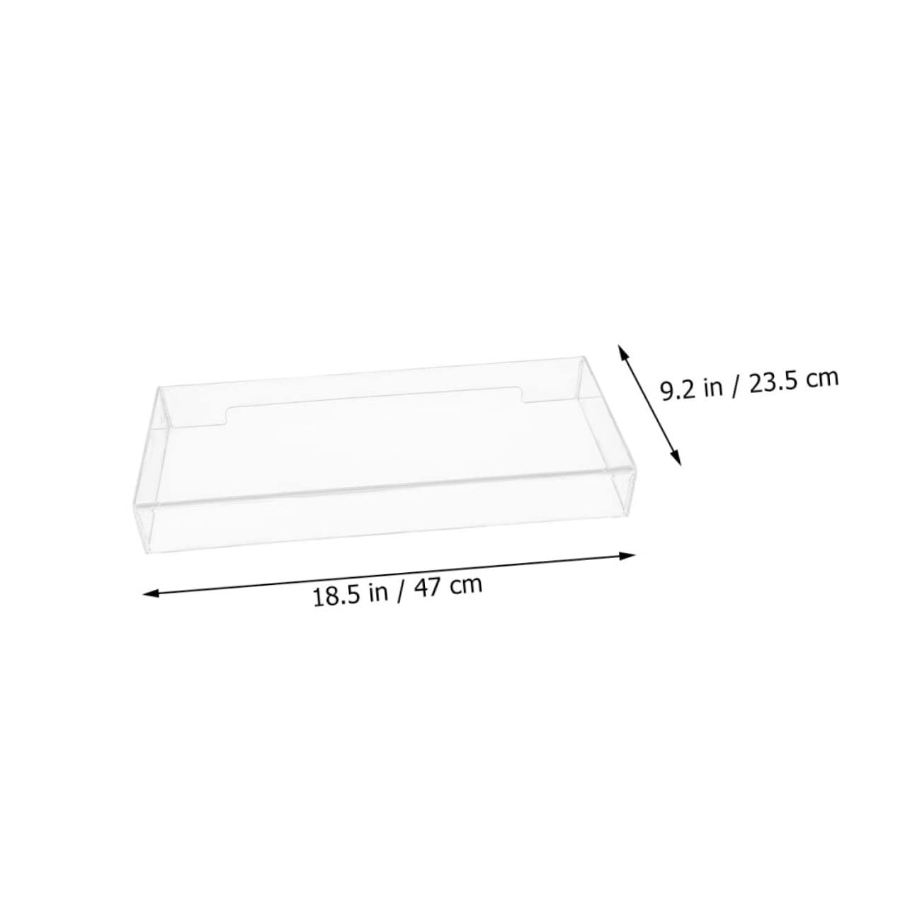 PartyKindom Funda Protectora de Teclado Acrílica Transparente, Antipolvo, Tamaño 470x235x55 Mm, para Uso Doméstico, Compatible con Teclados Mecánicos K70, Cubierta Versátil para Protección Diaria