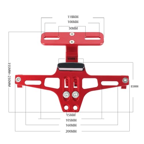 Clignotants support plaque d'immatriculation pour supprimer la bavette d'origine GS500 - 2