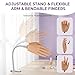 Beginners Practice Hand for Acrylic Nails: Realistic Silicone Nail Hand Practice with Flexible Fingers - Fake Training Hand Mannequin Hand for Nail Techs